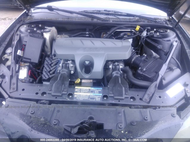 2G2WP552581129904 - 2008 PONTIAC GRAND PRIX BLACK photo 10