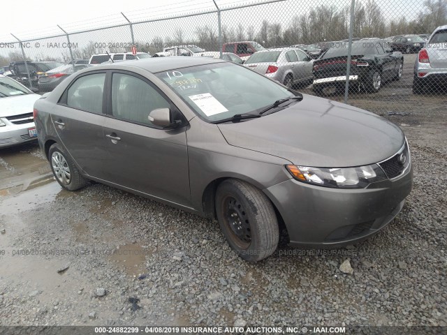 KNAFU4A21A5880679 - 2010 KIA FORTE EX GRAY photo 1