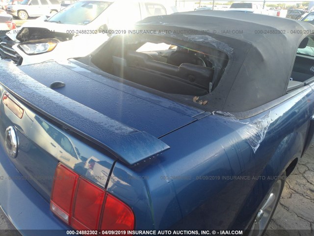 1ZVHT85H575249752 - 2007 FORD MUSTANG GT BLUE photo 6