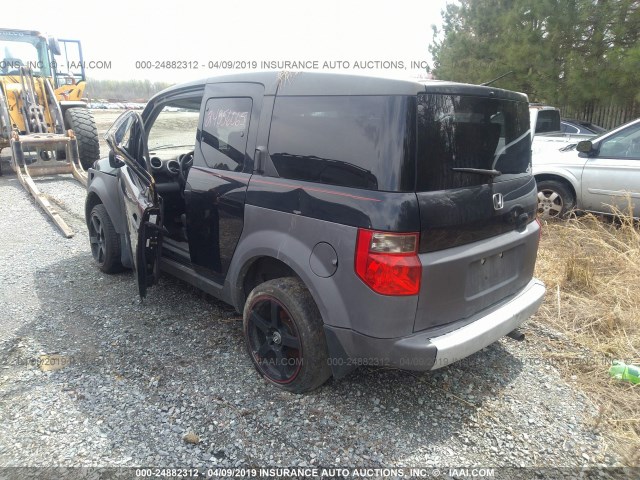 5J6YH18503L012731 - 2003 HONDA ELEMENT EX BLACK photo 3