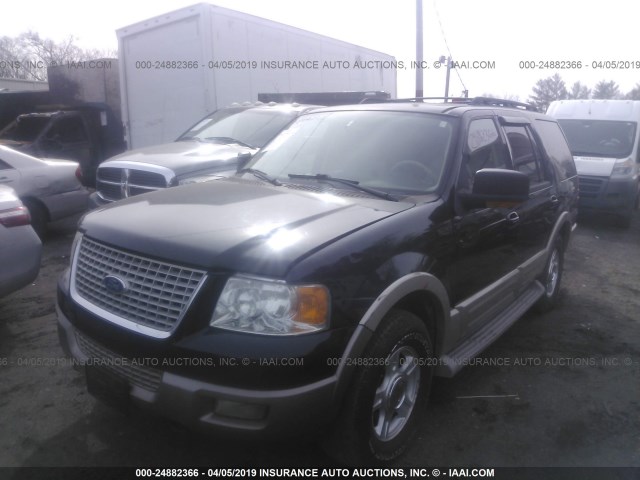 1FMFU18505LA23980 - 2005 FORD EXPEDITION EDDIE BAUER BLACK photo 2