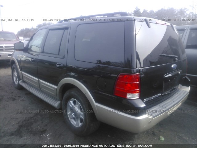 1FMFU18505LA23980 - 2005 FORD EXPEDITION EDDIE BAUER BLACK photo 3