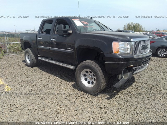 3GTP2XE29CG136865 - 2012 GMC SIERRA K1500 DENALI BLACK photo 1