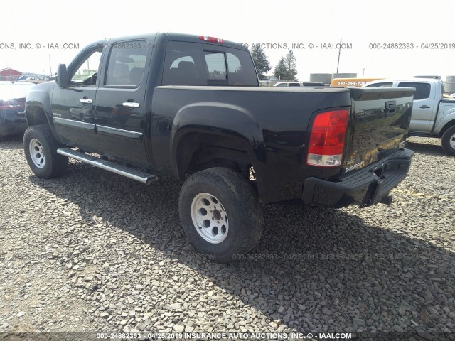 3GTP2XE29CG136865 - 2012 GMC SIERRA K1500 DENALI BLACK photo 3