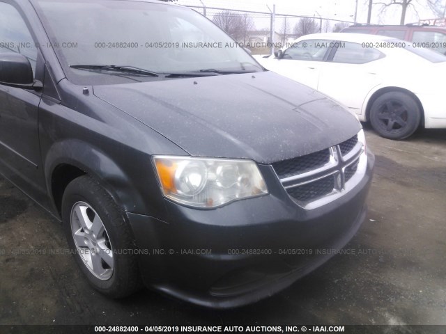 2C4RDGCG8CR275672 - 2012 DODGE GRAND CARAVAN SXT BLACK photo 6