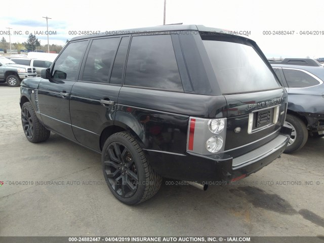 SALMF13416A228749 - 2006 LAND ROVER RANGE ROVER SUPERCHARGED BLACK photo 3