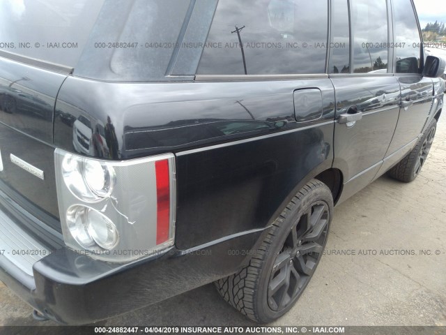 SALMF13416A228749 - 2006 LAND ROVER RANGE ROVER SUPERCHARGED BLACK photo 6