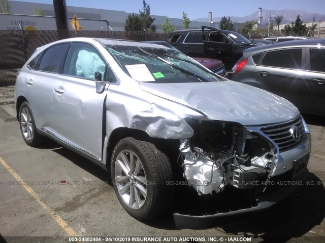 2T2ZB1BA1FC004520 - 2015 LEXUS RX 450H SILVER photo 1