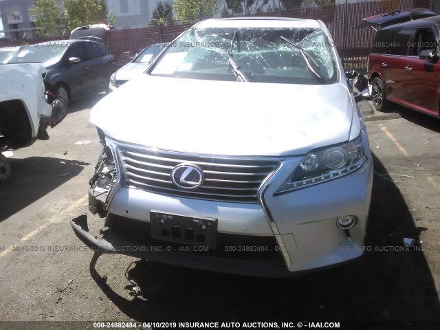 2T2ZB1BA1FC004520 - 2015 LEXUS RX 450H SILVER photo 6