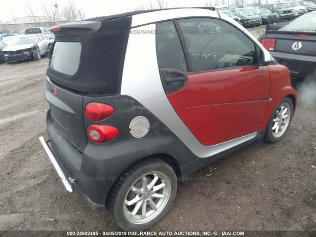 WMEEK31X29K251490 - 2009 SMART FORTWO PASSION RED photo 4