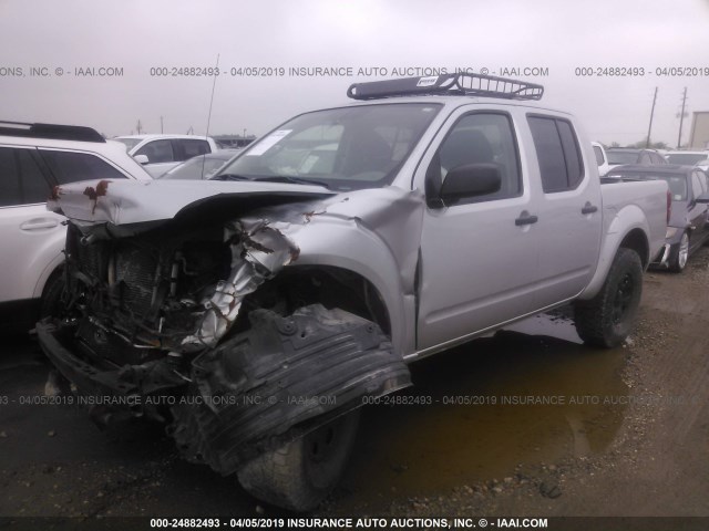 1N6AD0EV5EN737263 - 2014 NISSAN FRONTIER S/SV/SL/PRO-4X SILVER photo 2