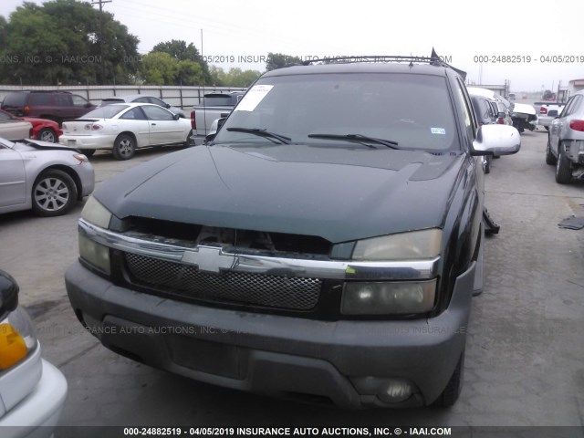 3GNEC13T42G183238 - 2002 CHEVROLET AVALANCHE C1500 GREEN photo 6