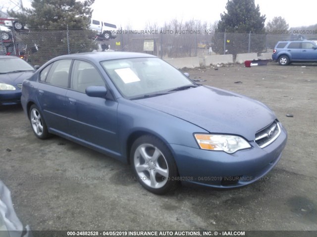 4S3BL616467204001 - 2006 SUBARU LEGACY 2.5I BLUE photo 1