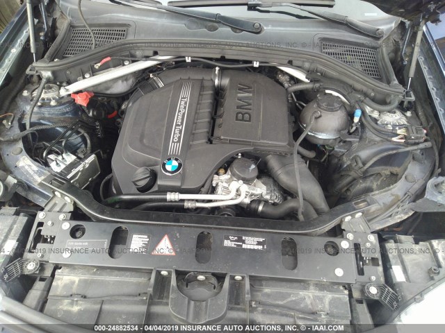 5UXWX7C56BL732560 - 2011 BMW X3 XDRIVE35I BLUE photo 10