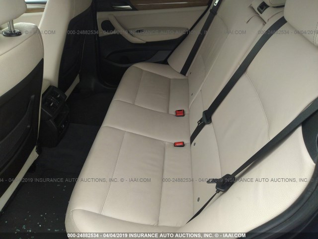 5UXWX7C56BL732560 - 2011 BMW X3 XDRIVE35I BLUE photo 8