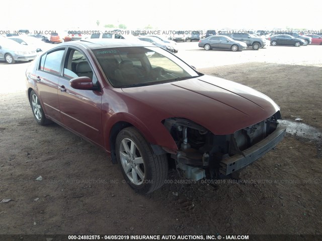 1N4BA41E05C804124 - 2005 NISSAN MAXIMA SE/SL MAROON photo 1