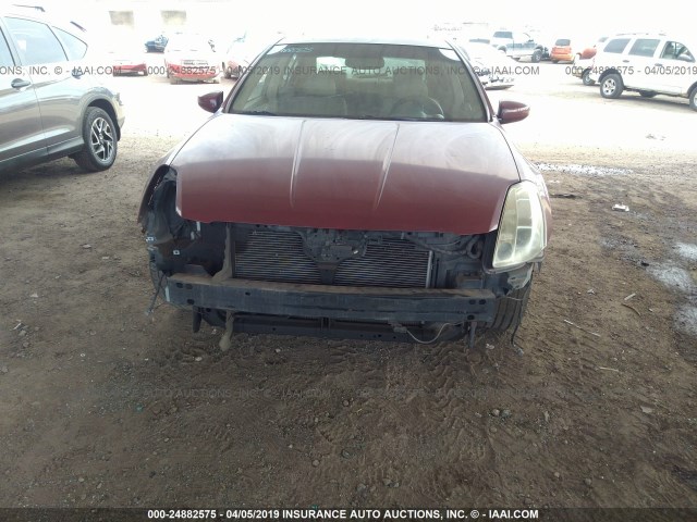 1N4BA41E05C804124 - 2005 NISSAN MAXIMA SE/SL MAROON photo 6