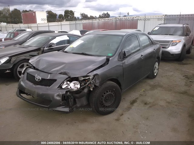 JTDBL40E499080057 - 2009 TOYOTA COROLLA LE/XLE GRAY photo 2