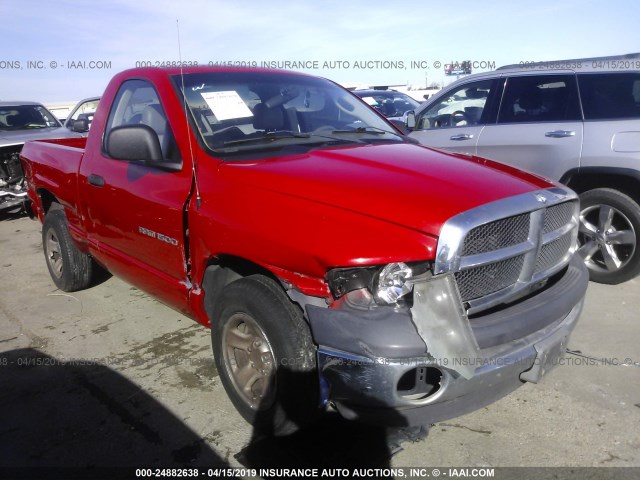 1D7HA16NX2J125647 - 2002 DODGE RAM 1500 წითელი ფოტო 1