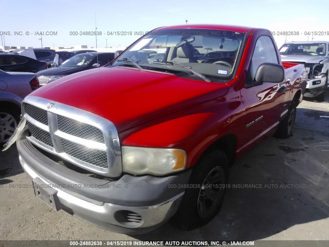 1D7HA16NX2J125647 - 2002 DODGE RAM 1500 წითელი ფოტო 2