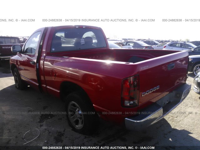 1D7HA16NX2J125647 - 2002 DODGE RAM 1500 წითელი ფოტო 3