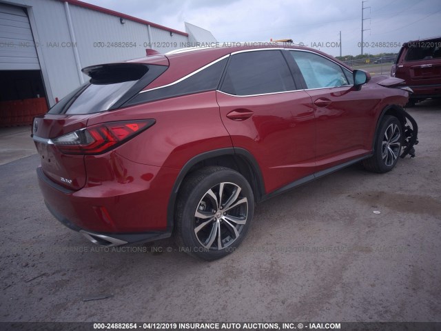 2T2BZMCAXGC038003 - 2016 LEXUS RX 350/BASE/F SPORT MAROON photo 4