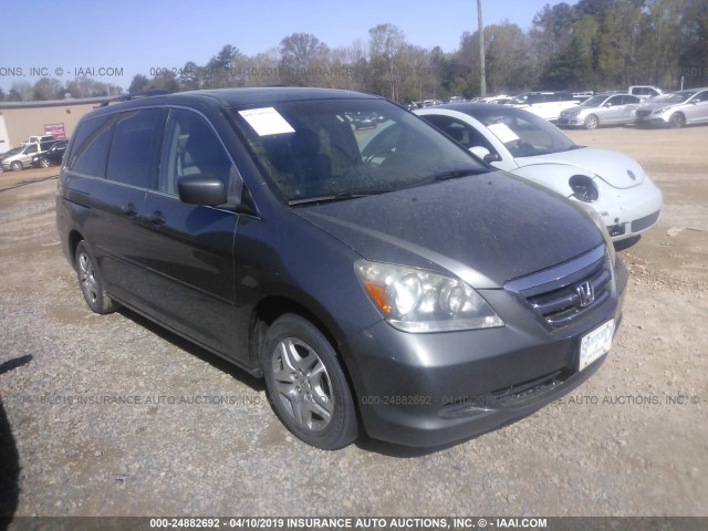 5FNRL38607B440403 - 2007 HONDA ODYSSEY EXL Light Blue photo 1