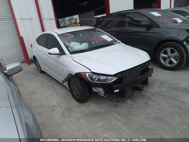 5NPD84LF6JH232107 - 2018 HYUNDAI ELANTRA SEL/VALUE/LIMITED WHITE photo 1