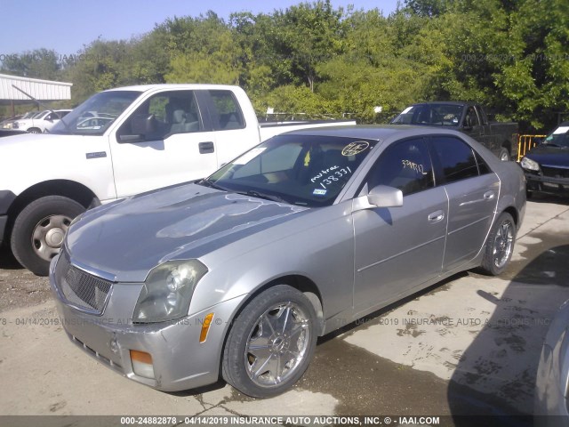 1G6DM577040138331 - 2004 CADILLAC CTS SILVER photo 2