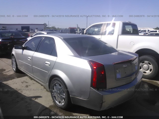 1G6DM577040138331 - 2004 CADILLAC CTS SILVER photo 3