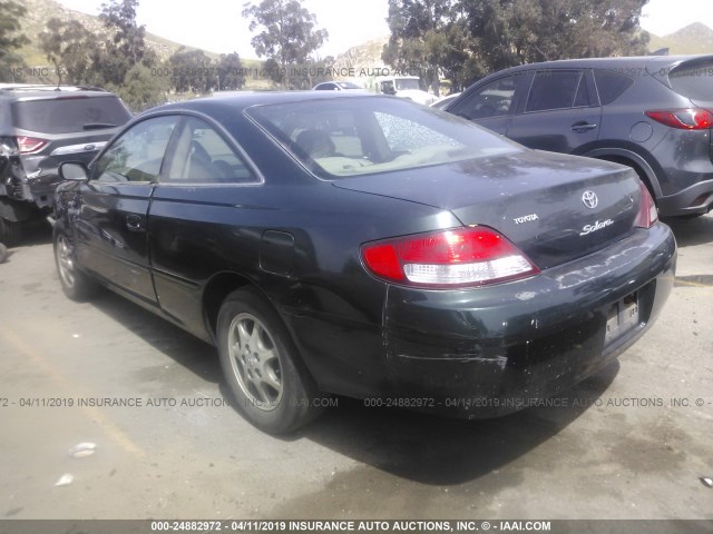 2T1CG22P1YC346249 - 2000 TOYOTA CAMRY SOLARA SE GREEN photo 3