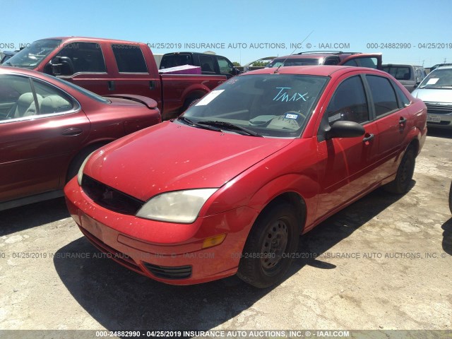 1FAFP34NX6W127914 - 2006 FORD FOCUS ZX4 RED photo 2