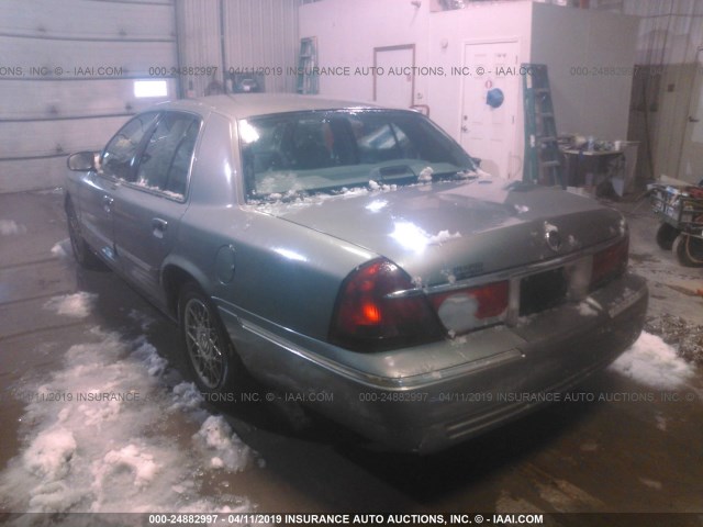 2MEFM74W8XX707749 - 1999 MERCURY GRAND MARQUIS GS GREEN photo 3