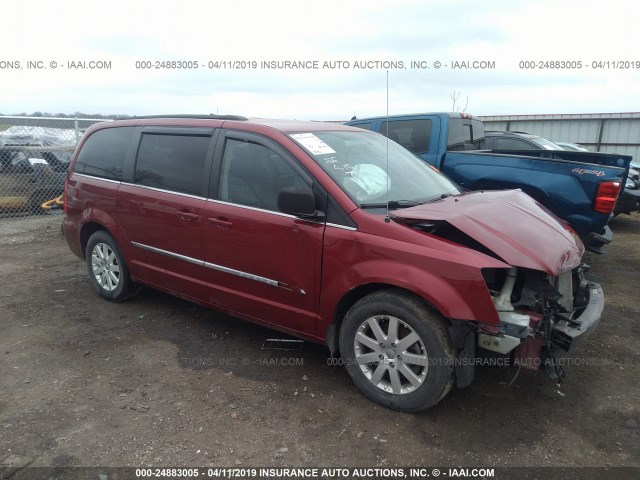 2C4RC1BGXER403348 - 2014 CHRYSLER TOWN & COUNTRY TOURING MAROON photo 1