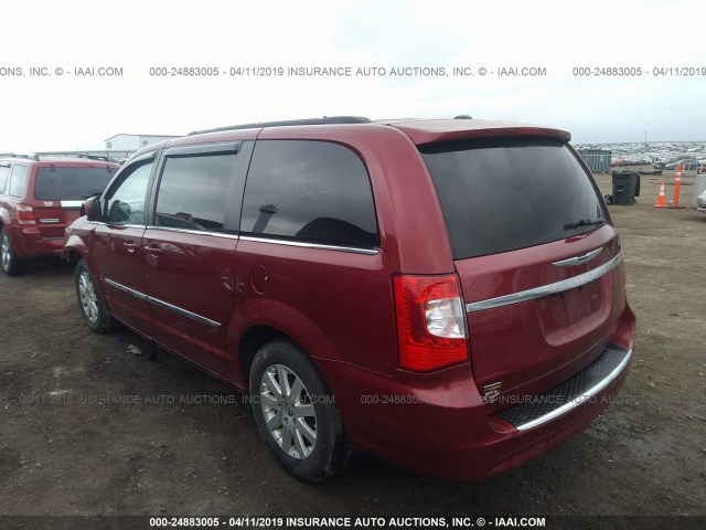 2C4RC1BGXER403348 - 2014 CHRYSLER TOWN & COUNTRY TOURING MAROON photo 3