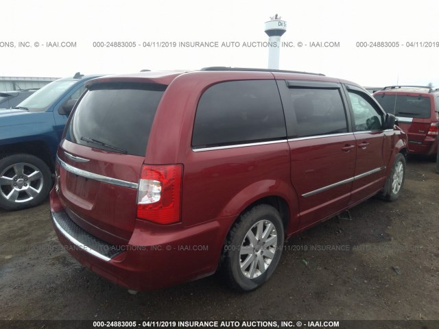 2C4RC1BGXER403348 - 2014 CHRYSLER TOWN & COUNTRY TOURING MAROON photo 4
