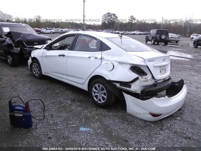 KMHCT4AE4CU068512 - 2012 HYUNDAI ACCENT GLS/GS WHITE photo 3