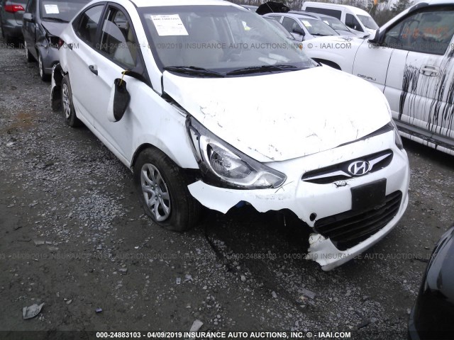 KMHCT4AE4CU068512 - 2012 HYUNDAI ACCENT GLS/GS WHITE photo 6