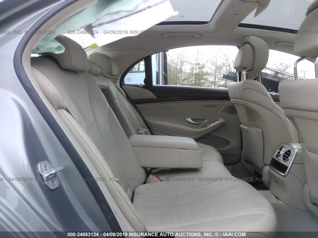 WDDUG8FB5FA092607 - 2015 MERCEDES-BENZ S 550 4MATIC GRAY photo 8