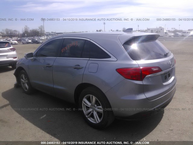 5J8TB3H54FL011066 - 2015 ACURA RDX TECHNOLOGY GRAY photo 3