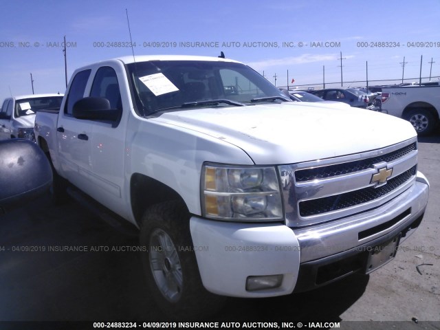 3GCPKSE36BG216263 - 2011 CHEVROLET SILVERADO K1500 LT WHITE photo 1