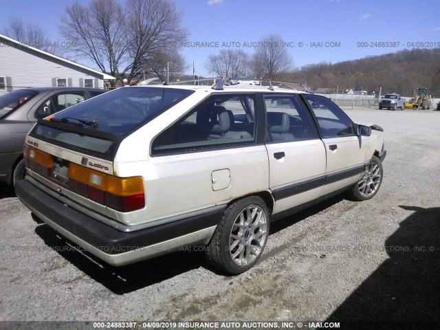 WAUHC5443KN043965 - 1989 AUDI 200 QUATTRO SILVER photo 4