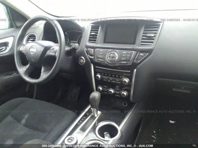 5N1AR2MM9FC688991 - 2015 NISSAN PATHFINDER S/SV/SL/PLATINUM GRAY photo 5