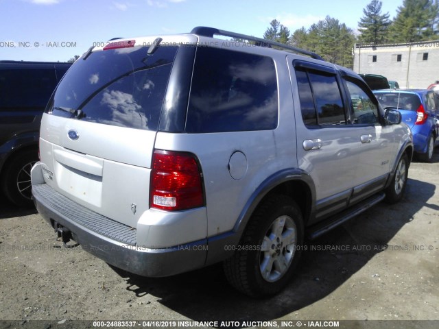 1FMZU73W32UD32574 - 2002 FORD EXPLORER XLT GRAY photo 4