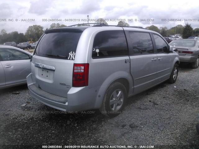 2D4RN5D17AR244862 - 2010 DODGE GRAND CARAVAN SXT SILVER photo 4