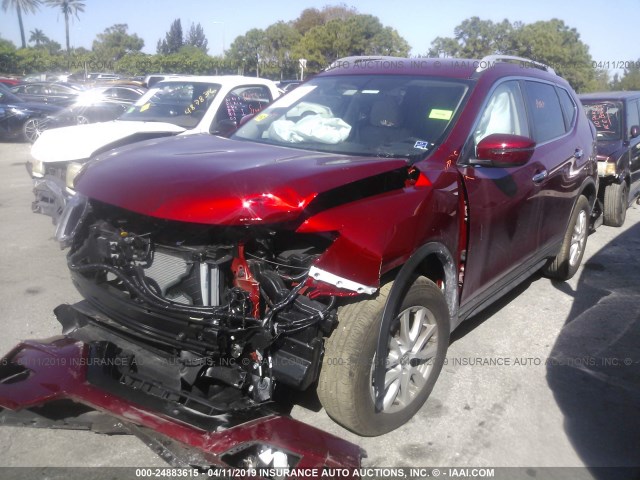 5N1AT2MT7JC843331 - 2018 NISSAN ROGUE S/SL RED photo 2