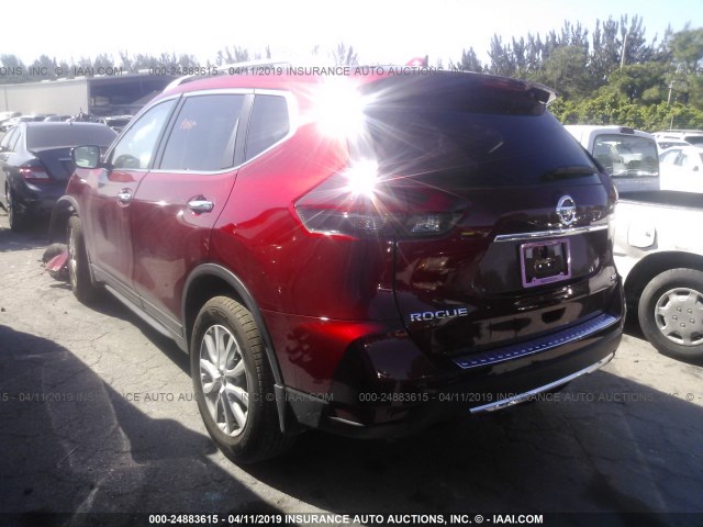 5N1AT2MT7JC843331 - 2018 NISSAN ROGUE S/SL RED photo 3