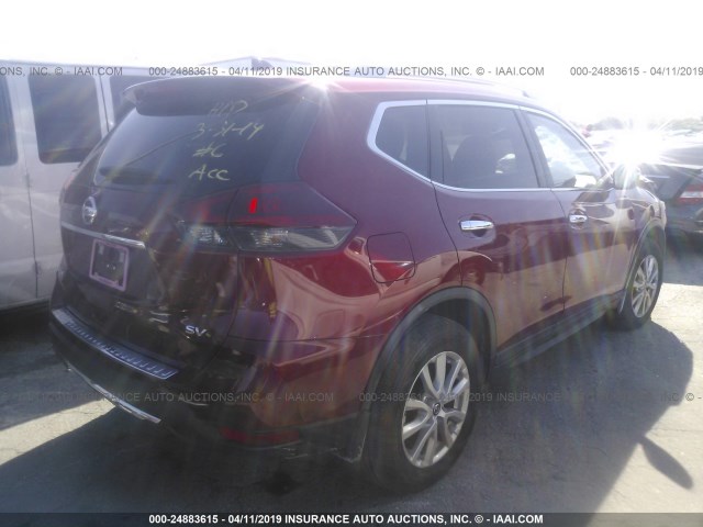 5N1AT2MT7JC843331 - 2018 NISSAN ROGUE S/SL RED photo 4