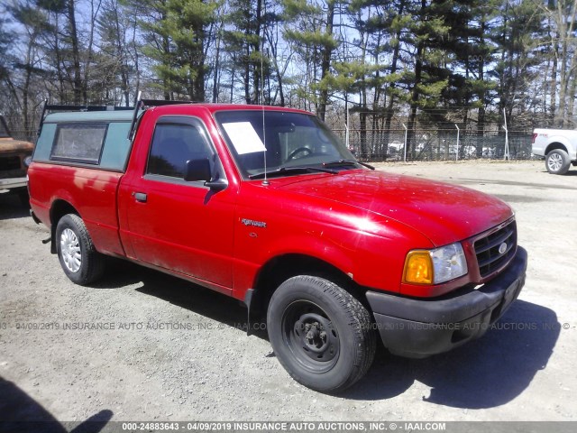 1FTYR10DX3TA20292 - 2003 FORD RANGER RED photo 1