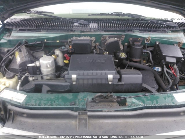 1GBDM19W2WB158022 - 1998 CHEVROLET ASTRO GREEN photo 10